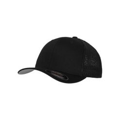 Czapka Flexfit Trucker. Czarne czapki z daszkiem FLEXFIT, bez wzorów. Za 101.50 zł.