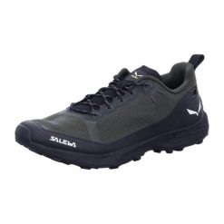 Buty trekkingowe męskie Salewa Pedroc Air. Zielone buty turystyczne Salewa, bez wzorów, z materiału, bez zapięcia, trekkingowe. Za 819.00 zł.