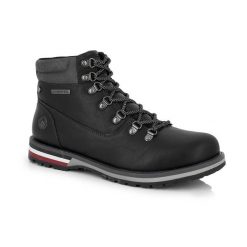 Buty turystyczne Kimberfeel ROMEO izolowane czarne. Czarne buty turystyczne Kimberfeel, bez wzorów, z syntetyku, bez zapięcia, trekkingowe. Za 389.99 zł.