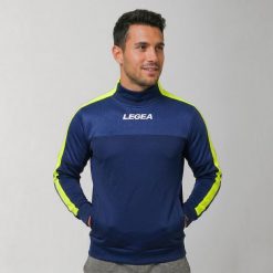 Kurtka Damasco do biegania i treningu niebiesko-żółta fluorescencyjna. Niebieskie kurtki Legea, xl, bez wzorów, z bawełny, bez kaptura. Za 84.00 zł.