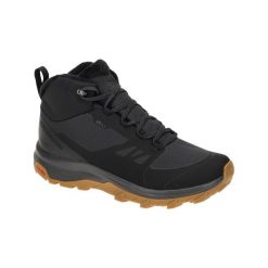 Buty do chodzenia męskie Salomon Outsnap Cs Wp. Czarne buty do biegania Salomon, bez wzorów, z materiału, bez zapięcia, do biegania. Za 655.00 zł.