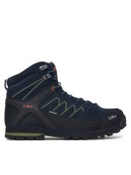 CMP Trekkingi Moon Mid 31Q4797 Granatowy. Niebieskie botki sznurowane CMP, bez wzorów, ze skóry, bez obcasa, bez zapięcia. Za 629.99 zł.