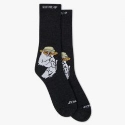 Skarpety Rip N Dip Nermal Thompson czarne. Czarne skarpety RIPNDIP, bez wzorów. Za 127.96 zł.