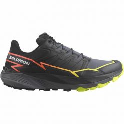 Obuwie do Biegania dla Dorosłych Salomon Thundercross Czarny. Czarne buty do biegania Salomon, bez wzorów, bez zapięcia, do biegania. Za 559.99 zł.