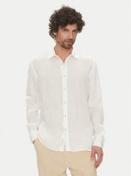 Liu Jo Koszula QA5097 T4359 11001 Biały Regular Fit. Białe koszule Liu Jo, m, bez wzorów, ze lnu, bez kołnierzyka, bez ramiączek. Za 499.99 zł.