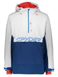 SPYDER Kurtka narciarska "Signal" w kolorze niebiesko-białym rozmiar: L. Białe kurtki narciarskie i snowboardowe Spyder, l, bez wzorów, narciarskie. Za 1,012.69 zł.