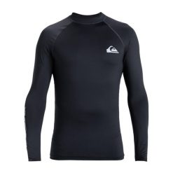 Koszulka surfingowa z długim rękawem UPF 50 dla Mężczyzn EVERYDAY Czarny. Niebieskie bluzki z długim rękawem Quiksilver, m, bez wzorów, z elastanu, bez kołnierzyka, bez ramiączek. Za 149.99 zł.