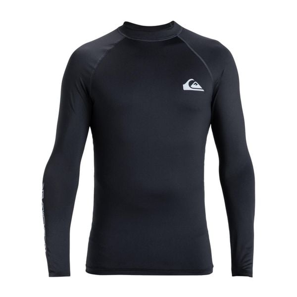 Koszulka surfingowa z długim rękawem UPF 50 dla Mężczyzn EVERYDAY Czarny. Niebieskie bluzki z długim rękawem Quiksilver, m, bez wzorów, z elastanu, bez kołnierzyka, bez ramiączek. Za 149.99 zł.