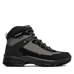 Trekkingi Grisport. Szare botki sznurowane Grisport, bez wzorów, bez obcasa, bez zapięcia. Za 289.99 zł.