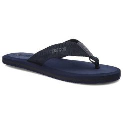 Granatowe Japonki Big Star Letnie Klapki Dla Mężczyzn. Niebieskie klapki BIG STAR, z jeansu. Za 59.99 zł.