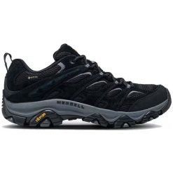 Buty turystyczne męskie Merrell Moab 3 GTX. Czerwone buty turystyczne Merrell, bez wzorów, z gore-texu, bez zapięcia, wspinaczkowe, gore-tex. Za 759.00 zł.