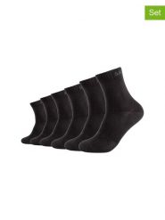 Skechers Skarpety (6 par) w kolorze czarnym rozmiar: 39-42. Czarne skarpety Skechers, bez wzorów. Za 74.81 zł.