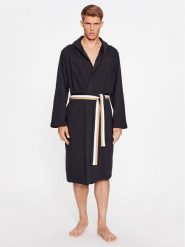 Boss Szlafrok Iconic F. Terry Robe 50503142 Czarny. Czarne szlafroki Boss, m, bez wzorów, z bawełny, bez ramiączek, bez kaptura. Za 699.99 zł.