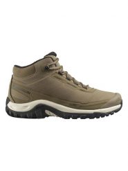 SALOMON Buty trekkingowe "Shelter" w kolorze khaki rozmiar: 45 1/3. Brązowe buty trekkingowe Salomon, bez wzorów, z gore-texu, bez zapięcia. Za 479.76 zł.