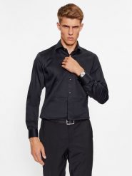 Boss Koszula H-Hank-Tux3-231 50503261 Czarny Slim Fit. Czarne koszule Boss, m, bez wzorów, z bawełny, bez kołnierzyka, bez ramiączek. Za 959.99 zł.