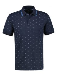 Lerros Koszulka polo w kolorze granatowym rozmiar: XL. Niebieskie koszulki polo Lerros, xl, bez wzorów, z bawełny, bez kołnierzyka, bez ramiączek. Za 101.70 zł.