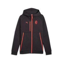 Bluza z kapturem z zamkiem Milan AC 2026/27. Brązowe bluzy z kapturem Puma, m, bez wzorów, z materiału, z kapturem. Za 366.50 zł.