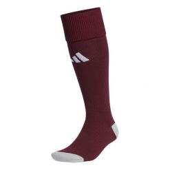 Getry piłkarskie Adidas Milano 23. Czerwone legginsy długie sportowe Adidas, bez wzorów, do piłki nożnej. Za 30.99 zł.