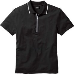 Shirt polo Regular Fit bonprix czarny. Czarne koszulki polo sportowe bonprix, polo. Za 37.99 zł.