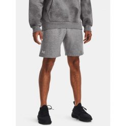 Spodenki treningowe męskie Under Armour Rival Fleece. Szare krótkie spodenki sportowe Under Armour, m, bez wzorów. Za 119.99 zł.