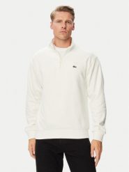 Lacoste Bluza SH8866 Kremowy Regular Fit. Białe bluzy LACOSTE, m, bez wzorów, z bawełny, bez kaptura. Za 624.99 zł.