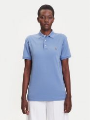Polo Ralph Lauren Polo 710704319169 Niebieski Custom Slim Fit. Niebieskie koszulki polo Polo Ralph Lauren, m, bez wzorów, z bawełny, bez kołnierzyka, bez ramiączek. Za 619.99 zł.