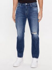 Tommy Jeans Jeansy Dad DM0DM16654 Granatowy Tapered Fit. Niebieskie jeansy Tommy Jeans, m. Za 598.74 zł.