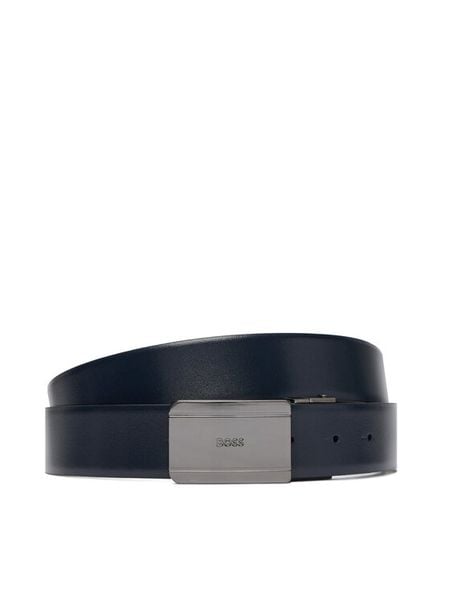 BOSS Pasek Męski Gifflet-G 50568650 Czarny. Czarne paski Boss, bez wzorów, ze skóry. Za 554.99 zł.