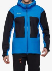 Kurtka przeciwdeszczowa Mammut Taiss HS Hooded Jacket. Niebieskie kurtki Mammut, m, bez wzorów, z poliamidu, bez kaptura. Za 1,627.99 zł.