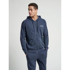 Kurtka z kapturem Hummel hmlisam zip. Niebieskie kurtki Hummel, s, bez wzorów, z bawełny, z kapturem. Za 229.50 zł.
