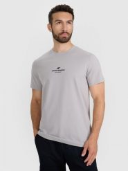 4F T-shirt regular z nadrukiem męski - szary 3XL. Szare t-shirty sportowe 4F, bez wzorów, z bawełny, bez ramiączek. Za 59.99 zł.