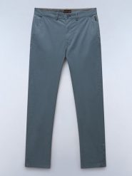 NAPAPIJRY Spodnie chino "Puyo" w kolorze szarym rozmiar: W34. Niebieskie eleganckie spodnie NAPAPIJRY, na co dzień, z bawełny. Za 167.67 zł.