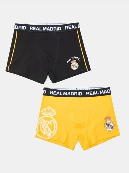 Bawełniane bokserki 2 pack Real Madrid - wielobarwny. Bokserki Sinsay, l, bez wzorów, z bawełny. Za 35.99 zł.
