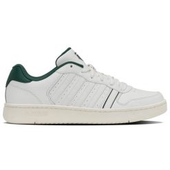 Sneakersy męskie K-swiss COURT PALISADES COURT STYLE białe (06931-146-M). Białe buty sportowe casual K-SWISS, bez wzorów, bez zapięcia. Za 179.00 zł.