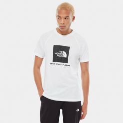 Koszulka sportowa męska The North Face Red Box Tee. Białe t-shirty sportowe The North Face, bez wzorów, bez ramiączek, trekkingowe. Za 224.00 zł.