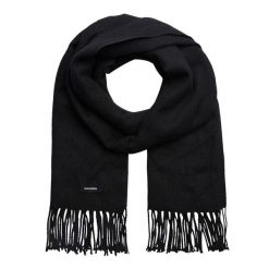 Szalik Jack&Jones. Czarne szaliki Jack&Jones, bez wzorów. Za 89.99 zł.