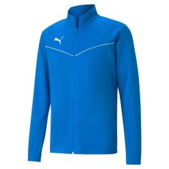 Bluza męska Puma teamRISE Training Poly Jacket niebieska. Białe bluzy bez kaptura Puma, m, bez wzorów, bez kaptura. Za 142.86 zł.