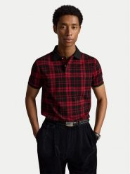 Polo Ralph Lauren Polo 710B28282001 Czerwony Regular Fit. Czerwone koszulki polo Polo Ralph Lauren, m, bez wzorów, z bawełny, bez kołnierzyka, bez ramiączek. Za 585.99 zł.
