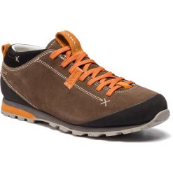 Trekkingi AKU - Bellamont 2 Suede Gt GORE-TEX 504.2 Beige/Orange 184. Brązowe trekkingi Aku, bez wzorów, z gore-texu, bez zapięcia. W wyprzedaży za 489.00 zł.