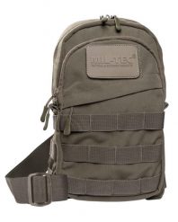Torba na ramię Crossbody Bag oliwkowa. Zielone torby na ramię Mil-Tec, z aplikacjami, z materiału, na ramię, bez dodatków. Za 93.99 zł.