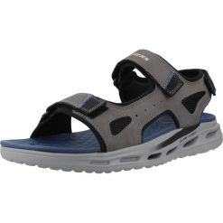 Sandały SKECHERS ORVAN SD GAMBLE Szary. Szare sandały Skechers, z materiału, bez zapięcia. Za 264.99 zł.