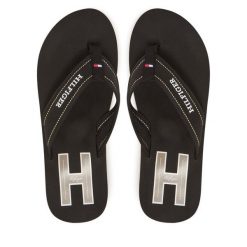 Japonki Tommy Hilfiger. Czarne japonki Tommy Hilfiger, bez wzorów. Za 169.99 zł.