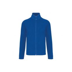 Gruby polar zapinany na zamek błyskawiczny Kariban Marco. Niebieskie bluzy z polaru KARIBAN, m, bez wzorów, z polaru, bez kaptura. Za 180.00 zł.