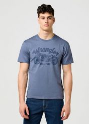 MESKA KOSZULKA WRANGLER AMERICANA TEE GRISAILLE 112371414. T-shirty Wrangler, l, bez wzorów, bez kołnierzyka, bez ramiączek. Za 79.99 zł.