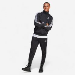 Dres męski ADIDAS fitness. Komplety dresowe Adidas, m, bez wzorów, z dresówki, bez ramiączek. Za 199.99 zł.