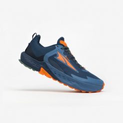 Buty do biegania w terenie męskie Altra Timp 5. Niebieskie buty do biegania Altra, bez wzorów, bez zapięcia, do biegania. Za 729.99 zł.