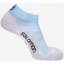 Skarpety stopki dla dorosłych do biegania Salomon Speedcross low. Niebieskie skarpety Salomon, bez wzorów. Za 59.00 zł.