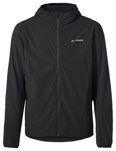 Kurtka softshellowa M Moab Jacket IV. Czarne kurtki Vaude, m, bez wzorów, z materiału, z kapturem. Za 519.00 zł.