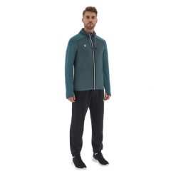 Bluza z kapturem i zamkiem błyskawicznym Macron FCE Gulvain 3D. Niebieskie bluzy z kapturem Macron, l, bez wzorów, z tkaniny, z kapturem. Za 373.50 zł.