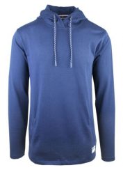 Lekka i Cienka Bluza z Kapturem (Kangurka) - Pako Jeans - Niebieska. Niebieskie bluzy Pako Jeans, na lato, l, bez wzorów, z bawełny, z kapturem. Za 169.00 zł.